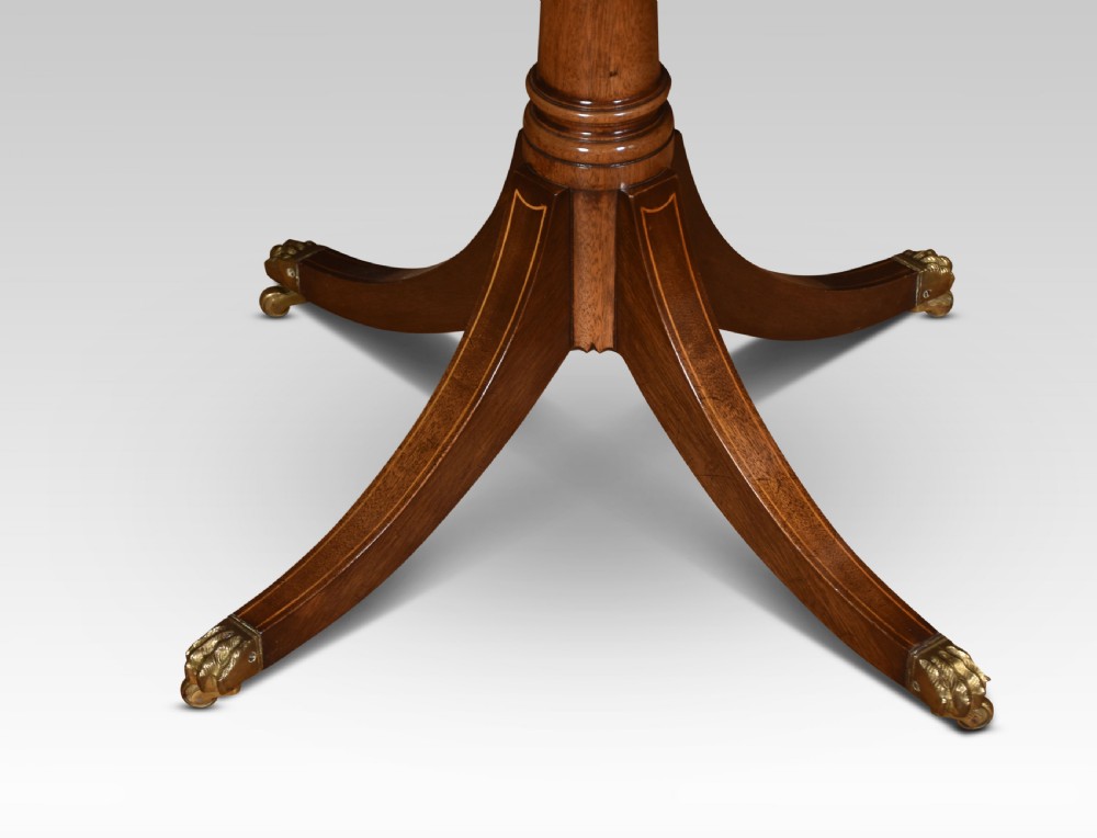 Mahogany inlaid drum table View VIII