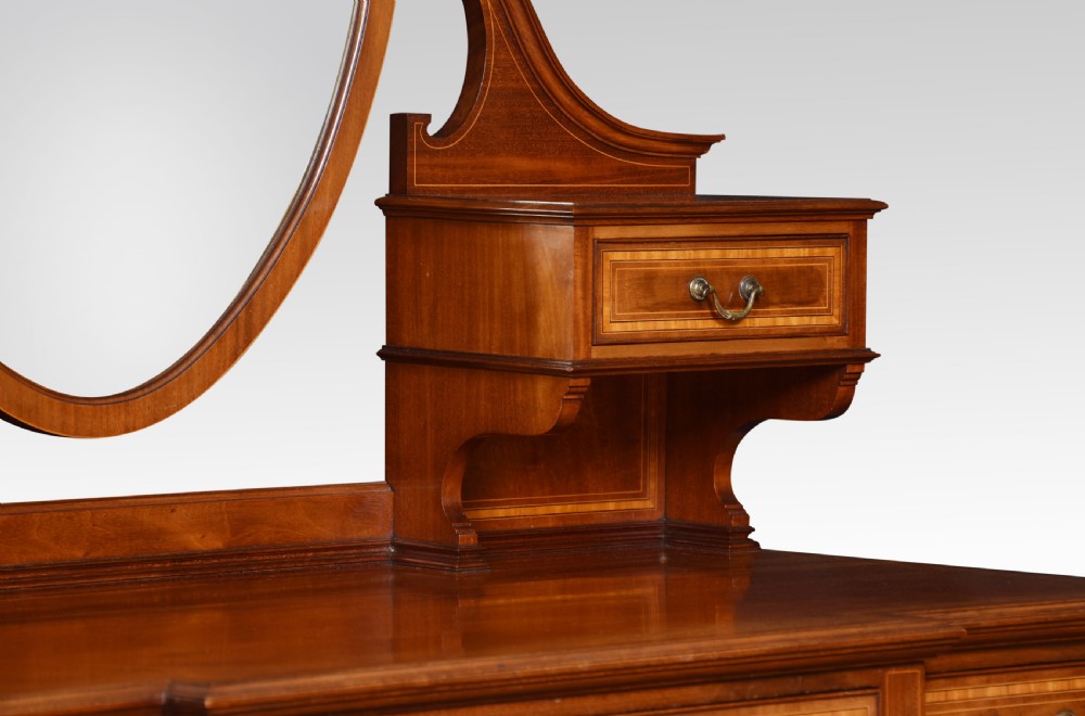 Mahogany inlaid dressing table by Maple and Co View IV