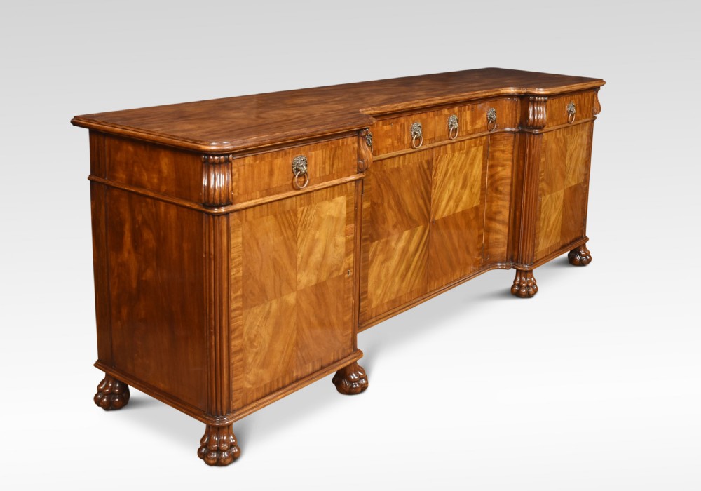 Walnut inverted breakfront sideboard View II