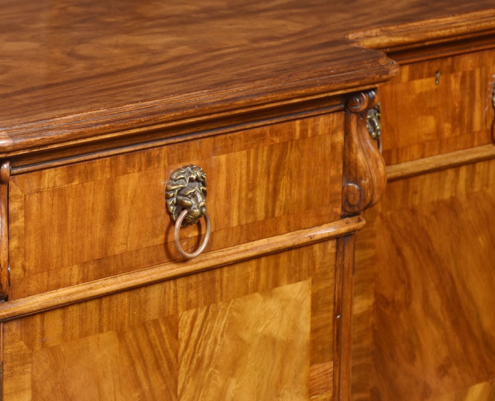 Walnut inverted breakfront sideboard View III