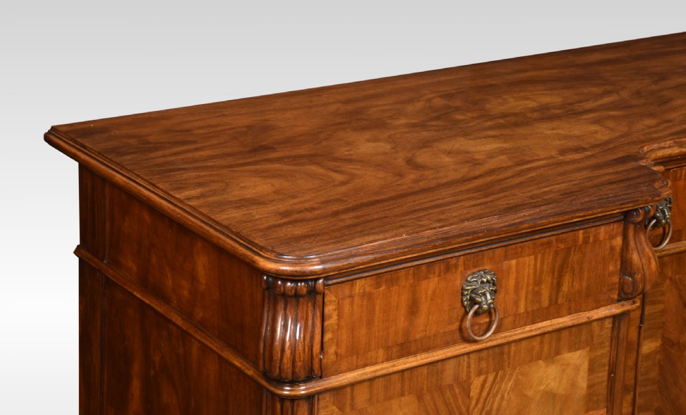 Walnut inverted breakfront sideboard View V