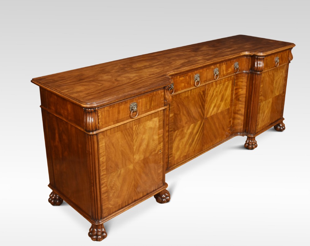 Walnut inverted breakfront sideboard View VII