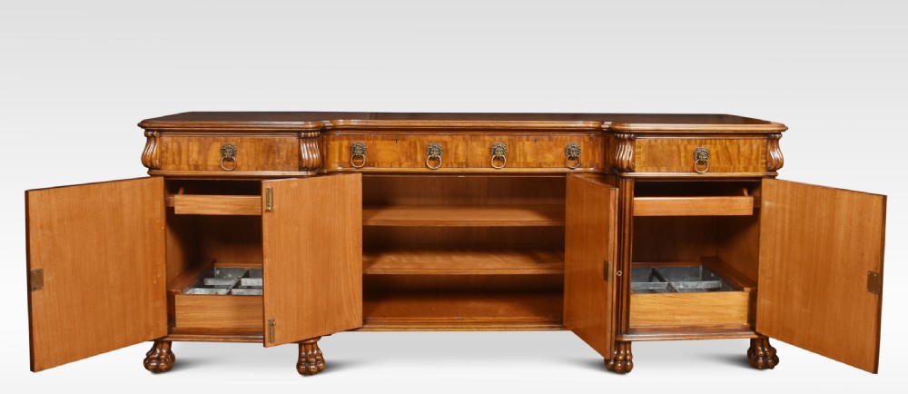Walnut inverted breakfront sideboard View VIII
