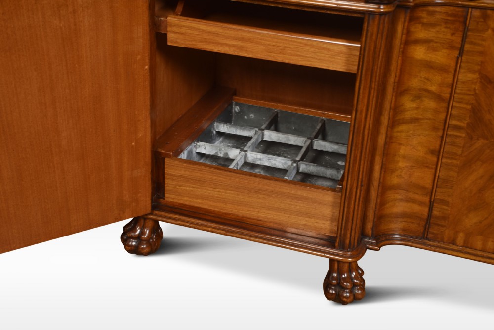 Walnut inverted breakfront sideboard View IX