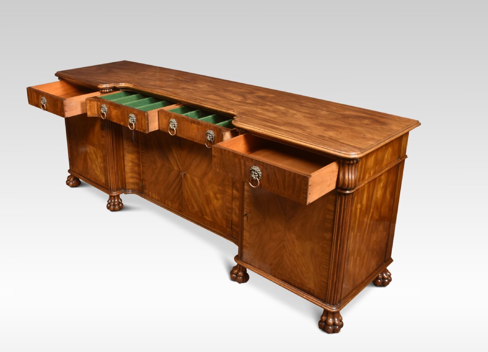 Walnut inverted breakfront sideboard View X