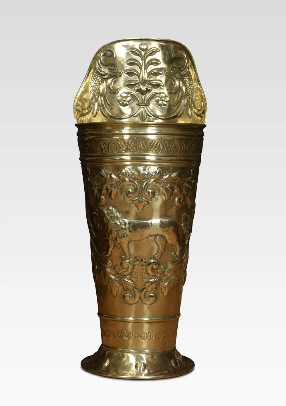 19th Century brass umbrella stand