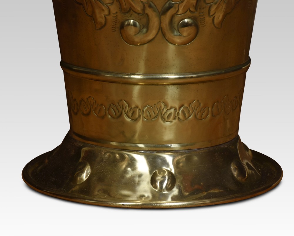 19th Century brass umbrella stand View VI