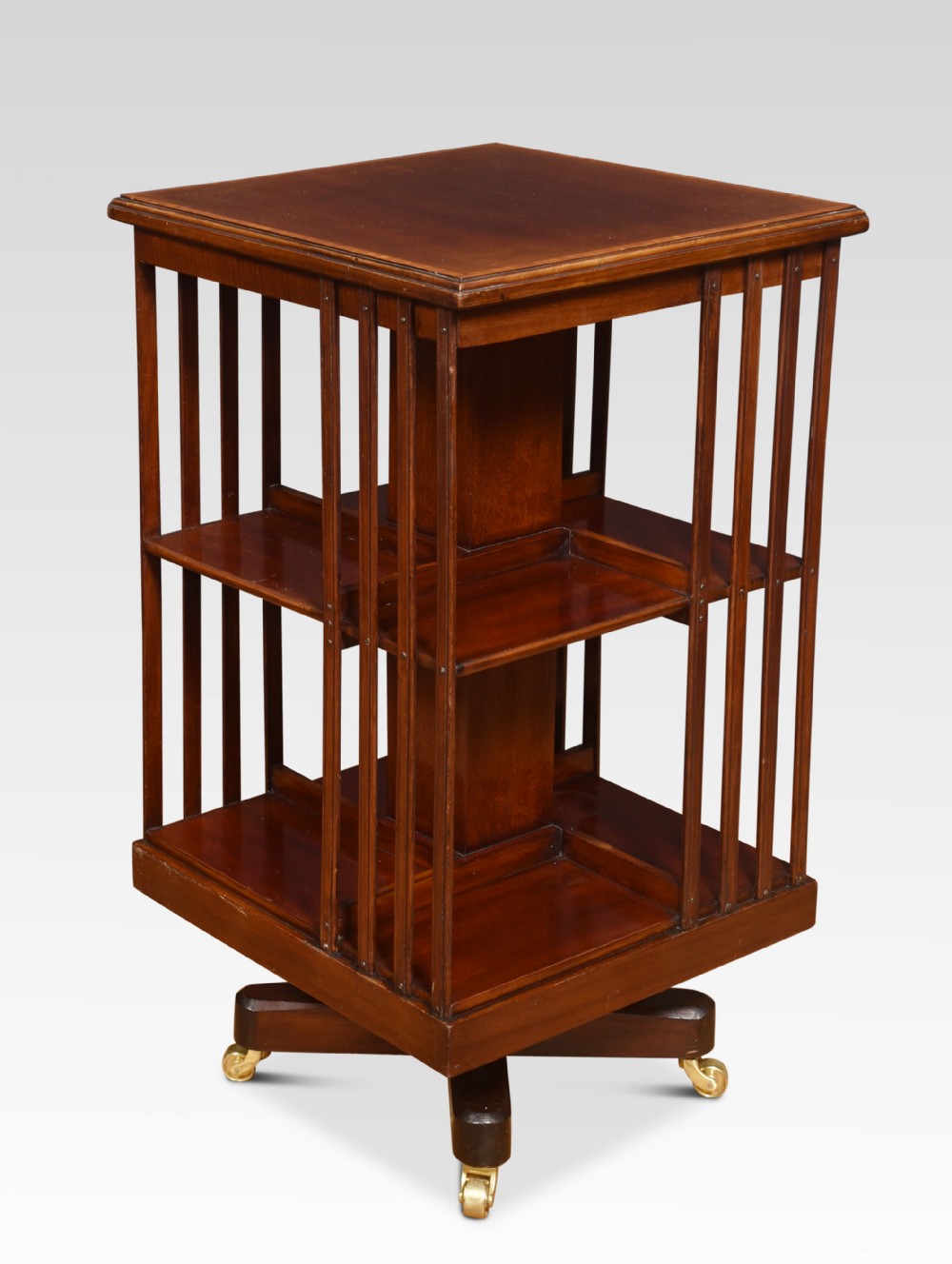 Mahogany revolving bookcase