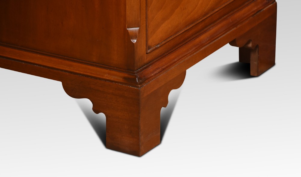 Mahogany twin pedestal desk View V