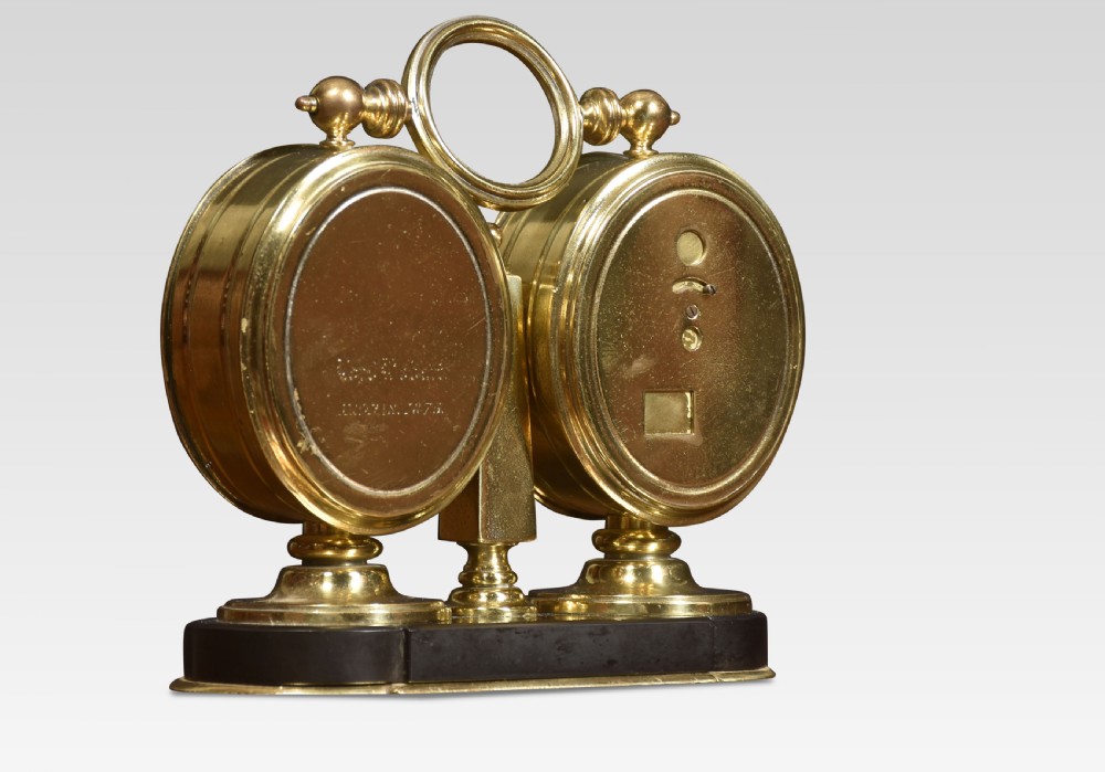 Brass cased desk clock View IV