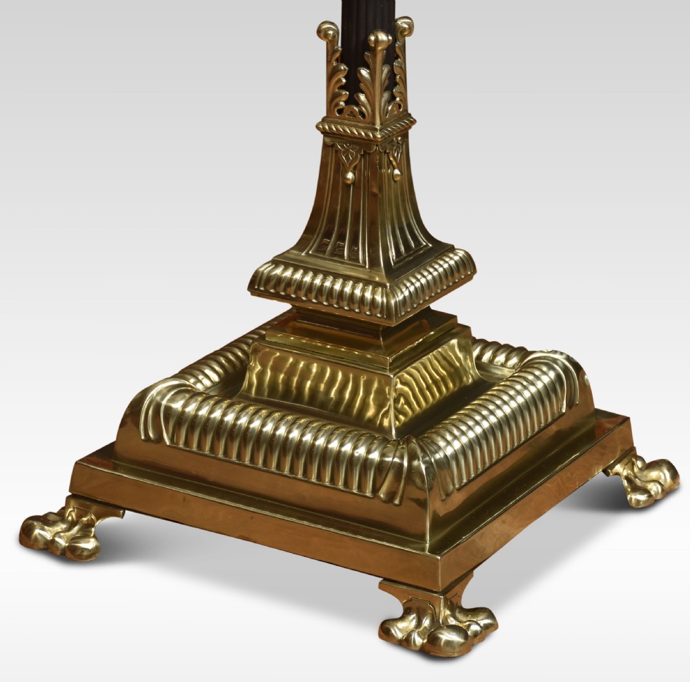 Brass standard lamp View II