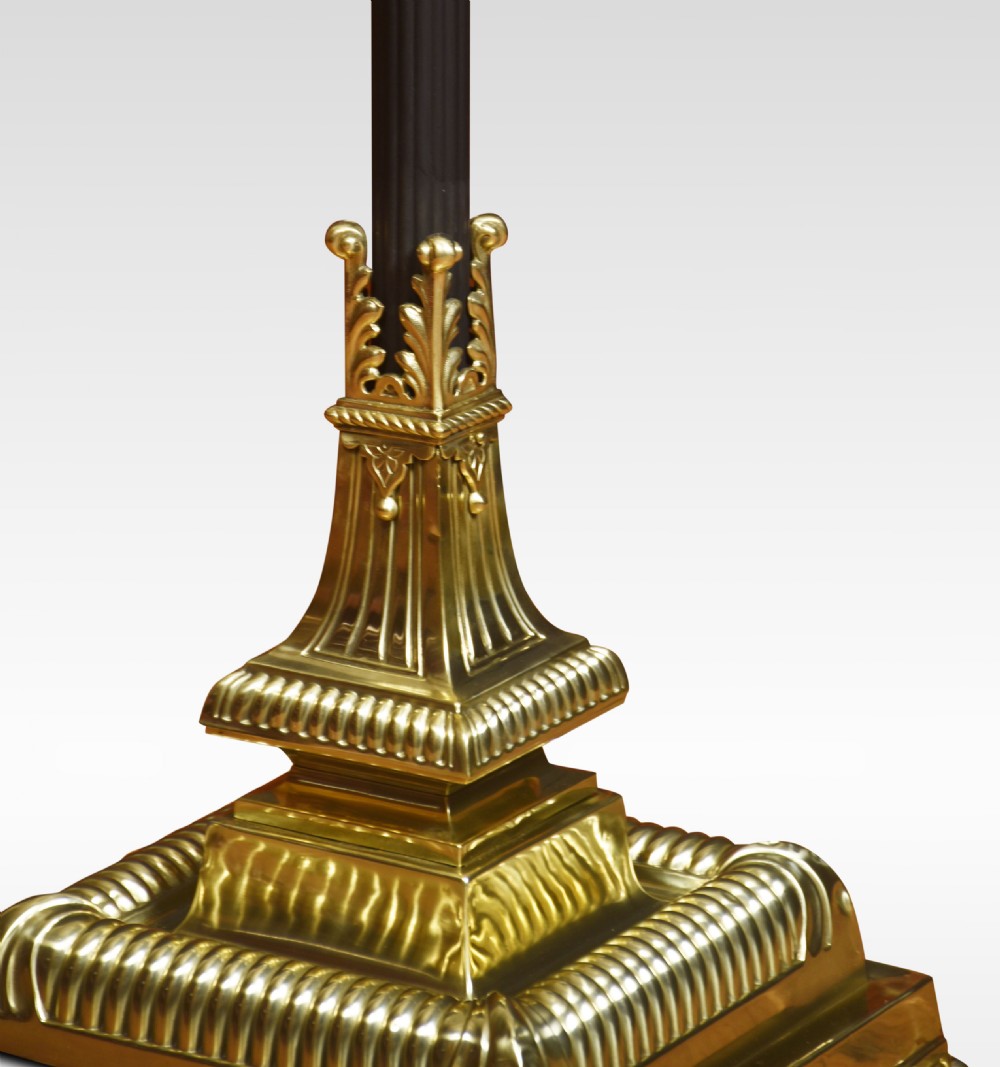 Brass standard lamp View IV