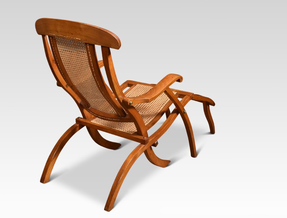 Walnut framed folding Steamer deck chair View VI