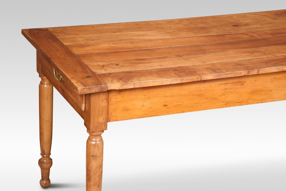 Fruitwood farmhouse table View III