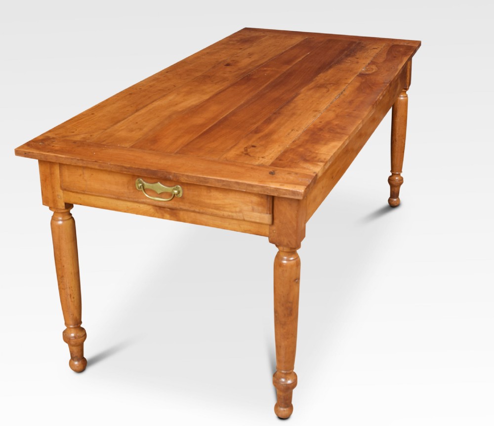 Fruitwood farmhouse table View IV