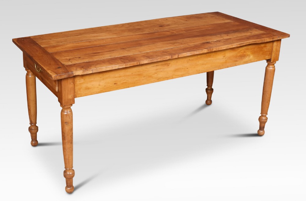 Fruitwood farmhouse table View VI