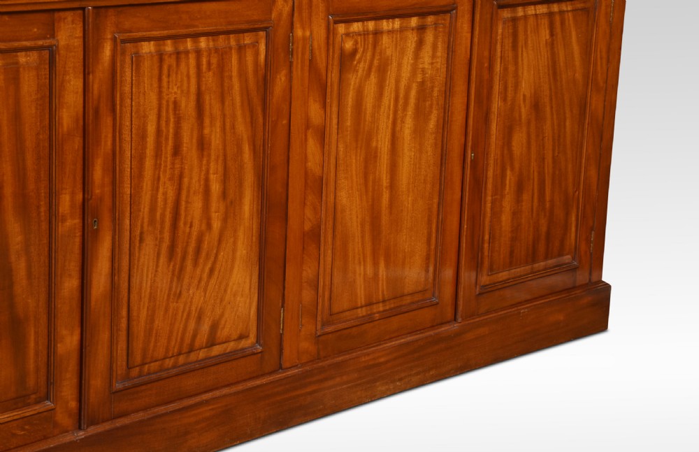 Figured mahogany library bookcase View III