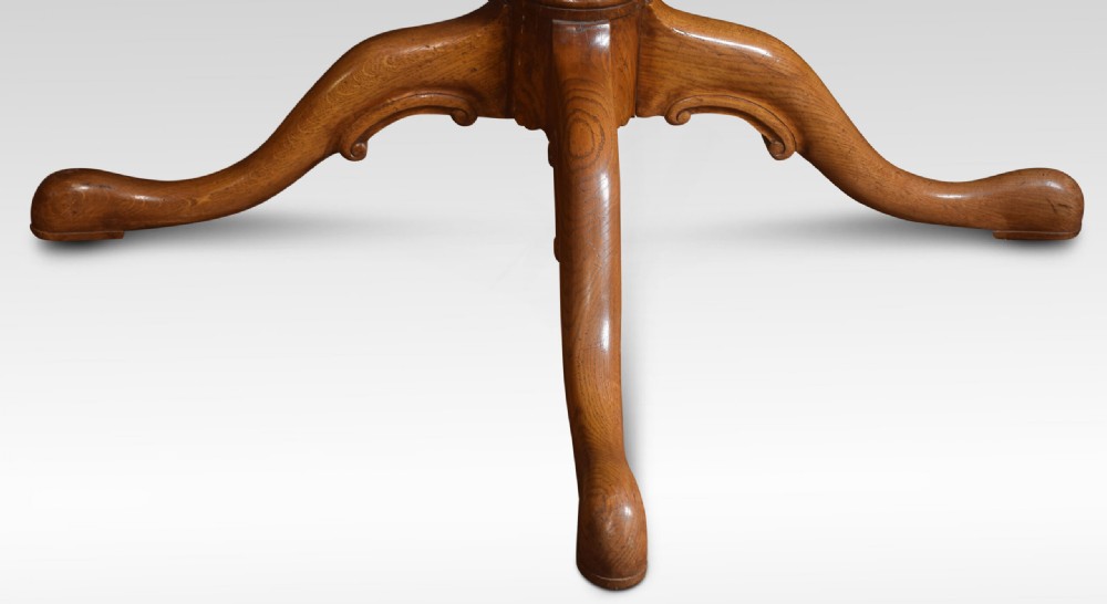 George III style oak dining table View III