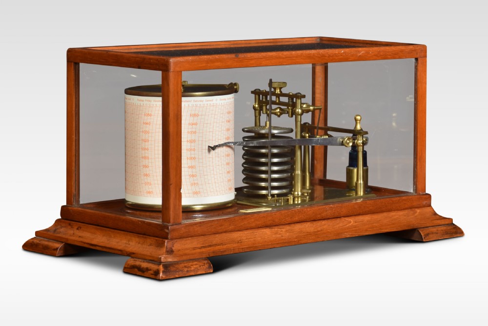 Mahogany cased Barograph