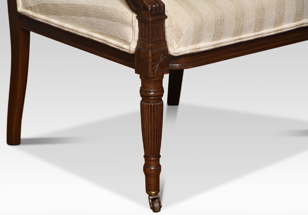 Pair of mahogany armchairs View VII