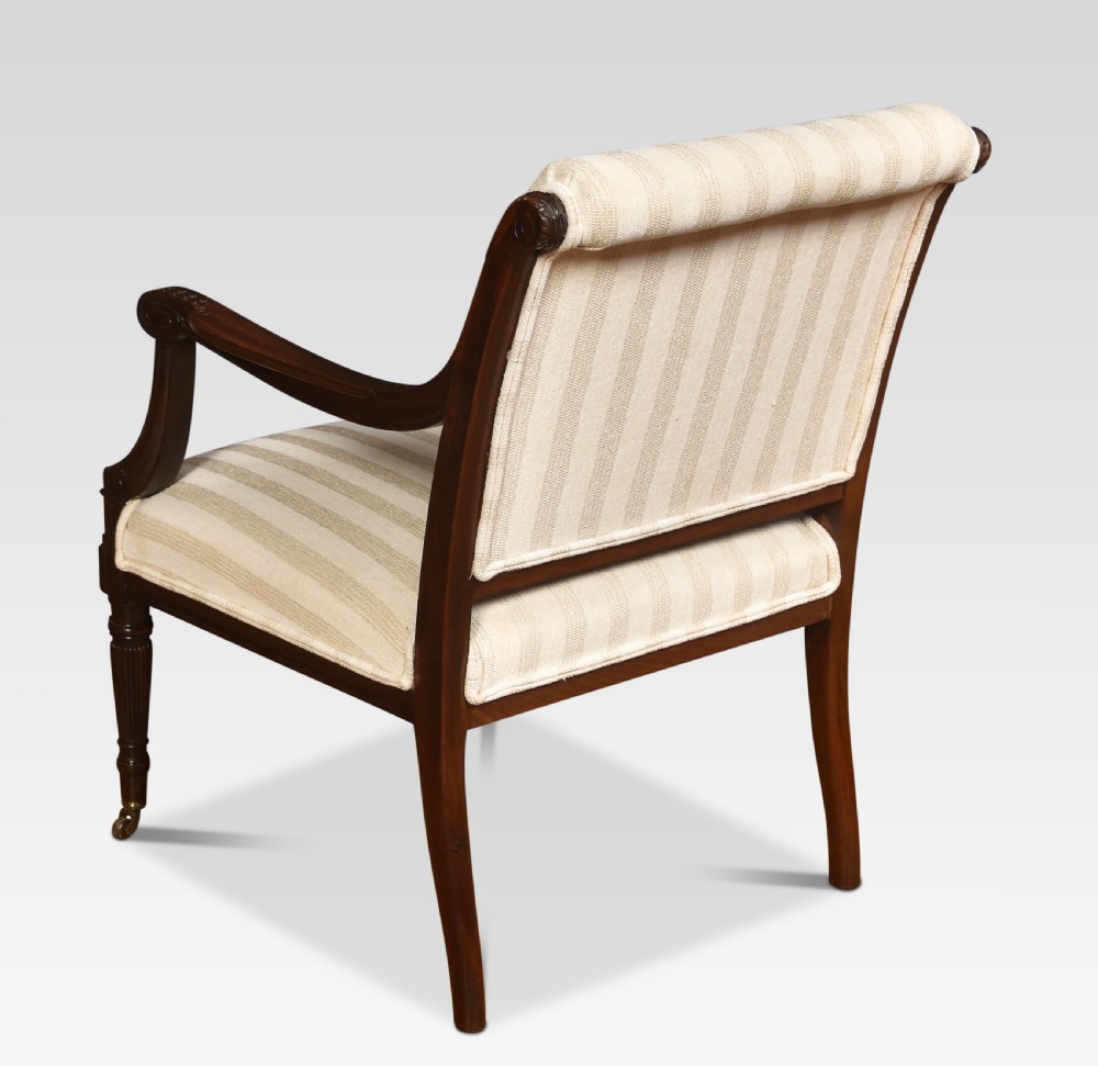 Pair of mahogany armchairs View VIII