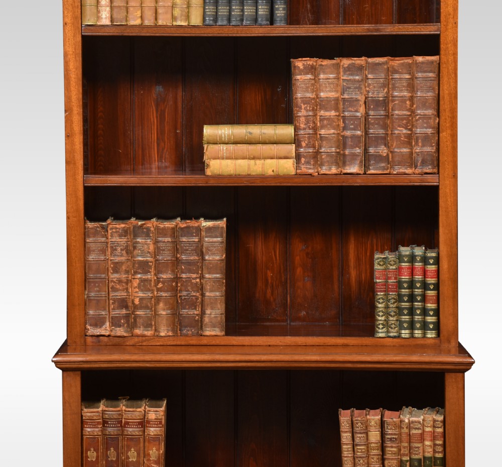 Walnut open bookcase View IV