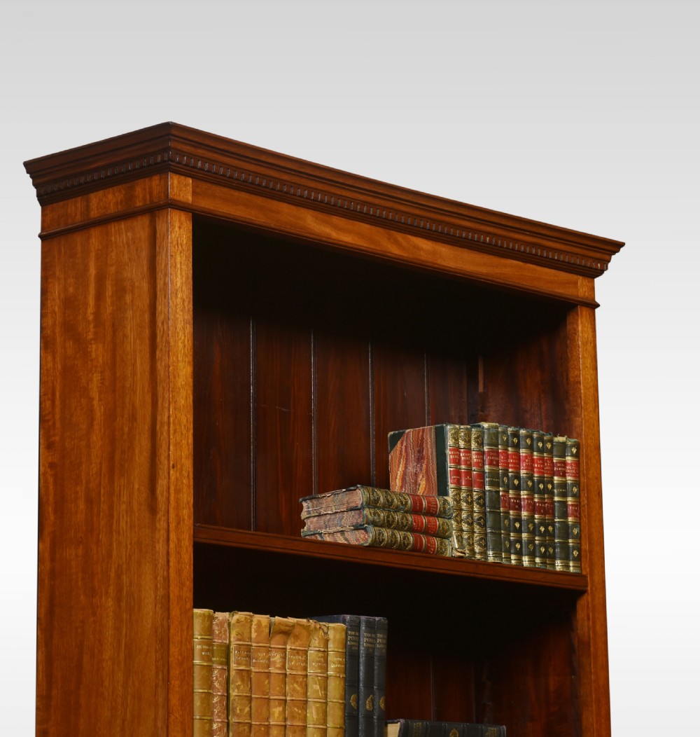 Walnut open bookcase View V