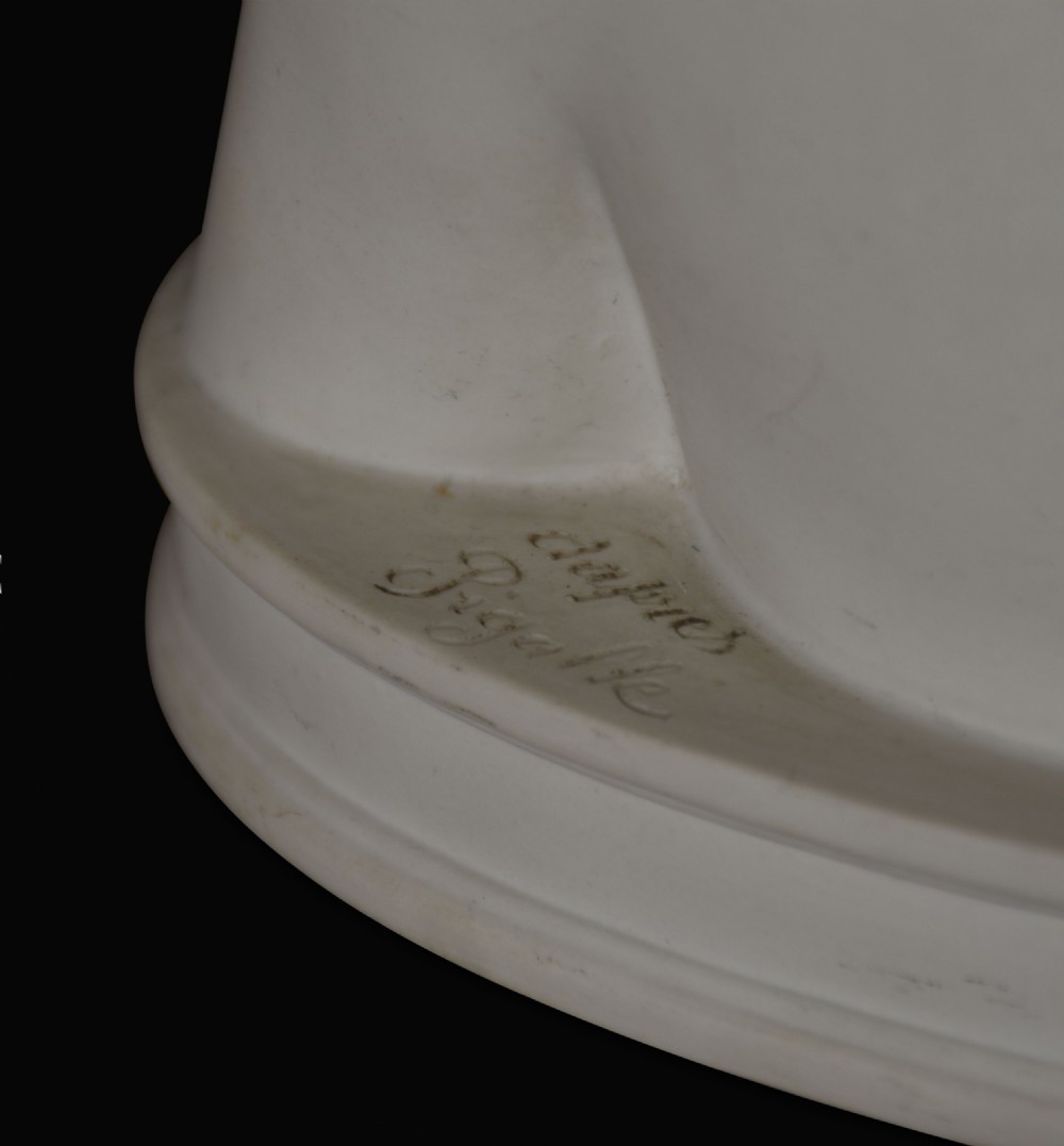 French parianware bust After Jean-Baptiste Pigalle View III