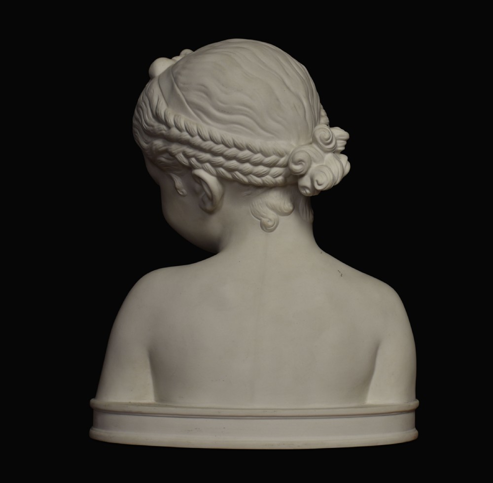 French parianware bust After Jean-Baptiste Pigalle View IV