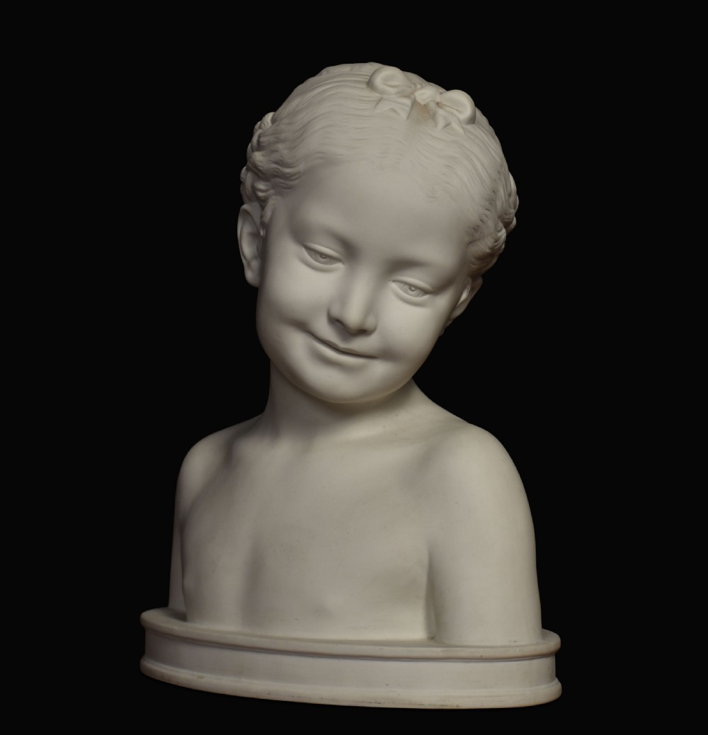 French parianware bust After Jean-Baptiste Pigalle View V