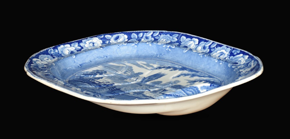 Staffordshire meat draining plate View V