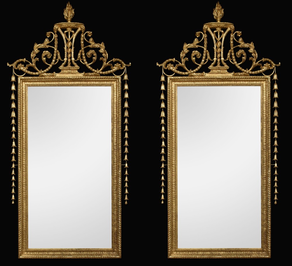 Pair of 18th century-style giltwood wall mirrors View VI