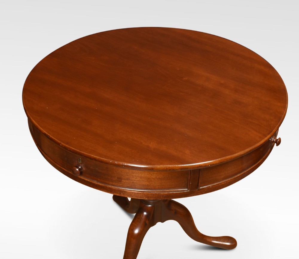 19th century mahogany drum table View II
