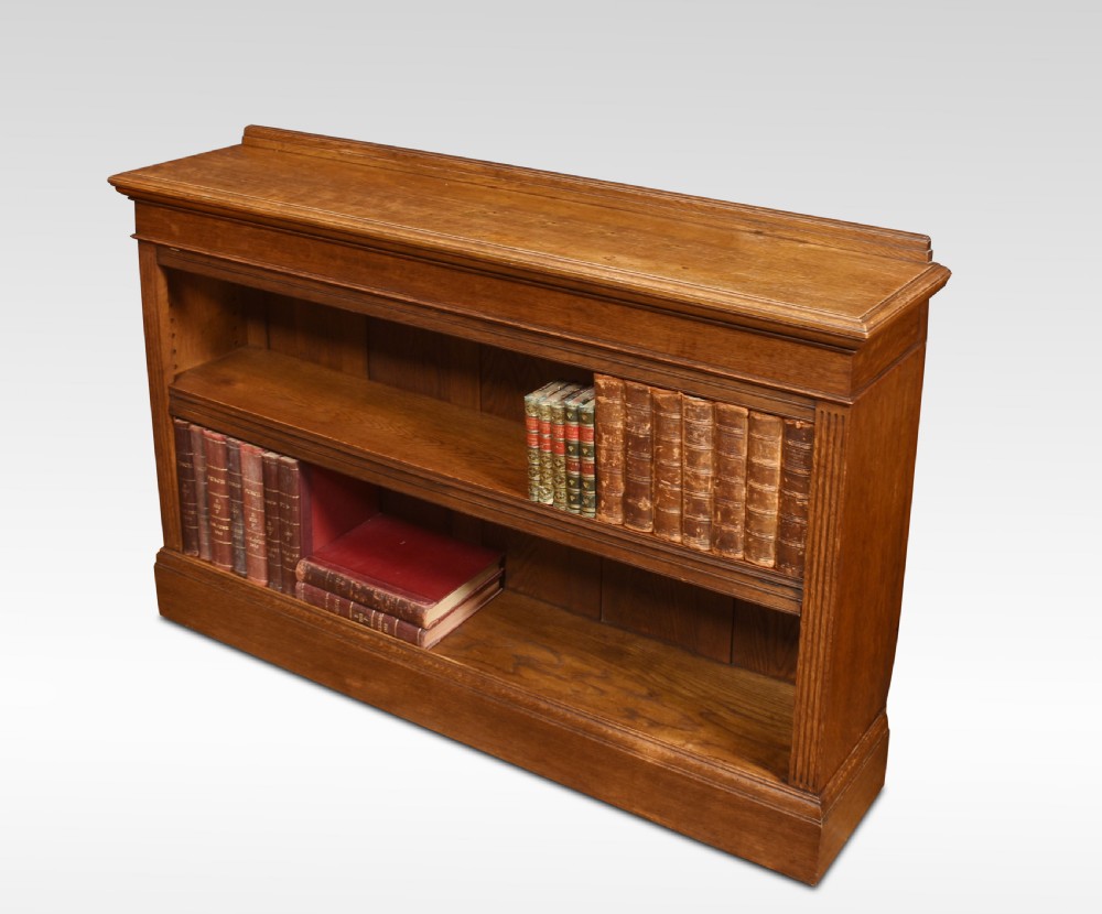 Oak open bookcase View VI