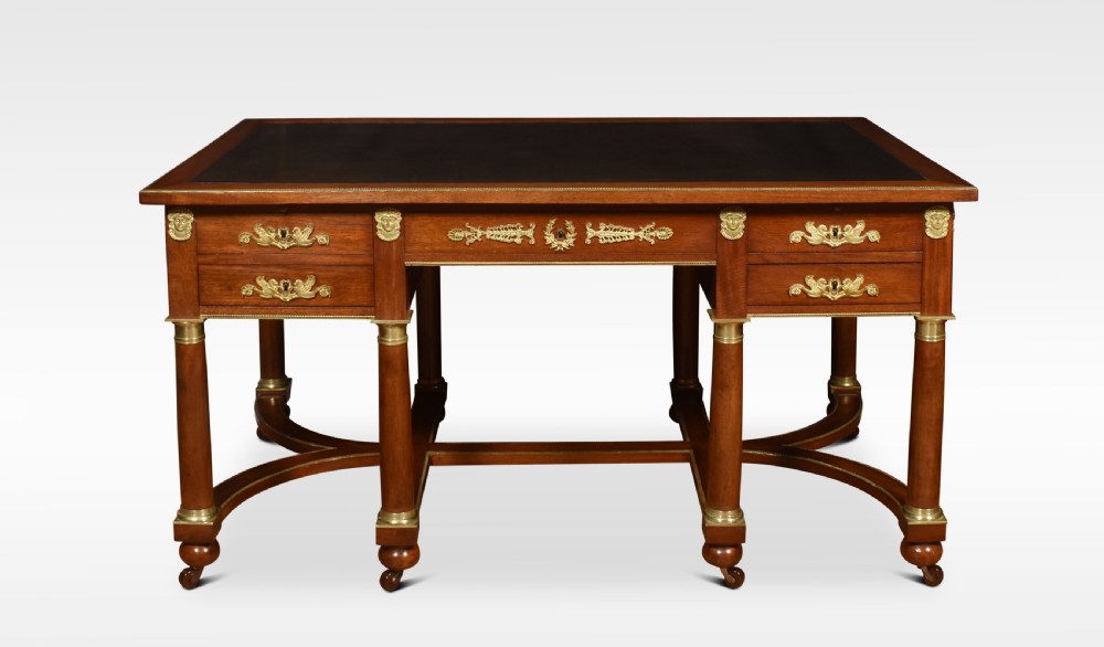 19th Century mahogany Empire style desk