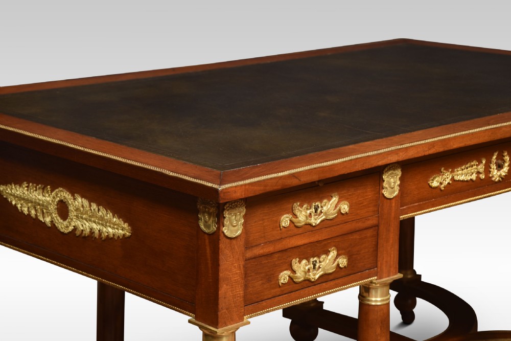 19th Century mahogany Empire style desk View II