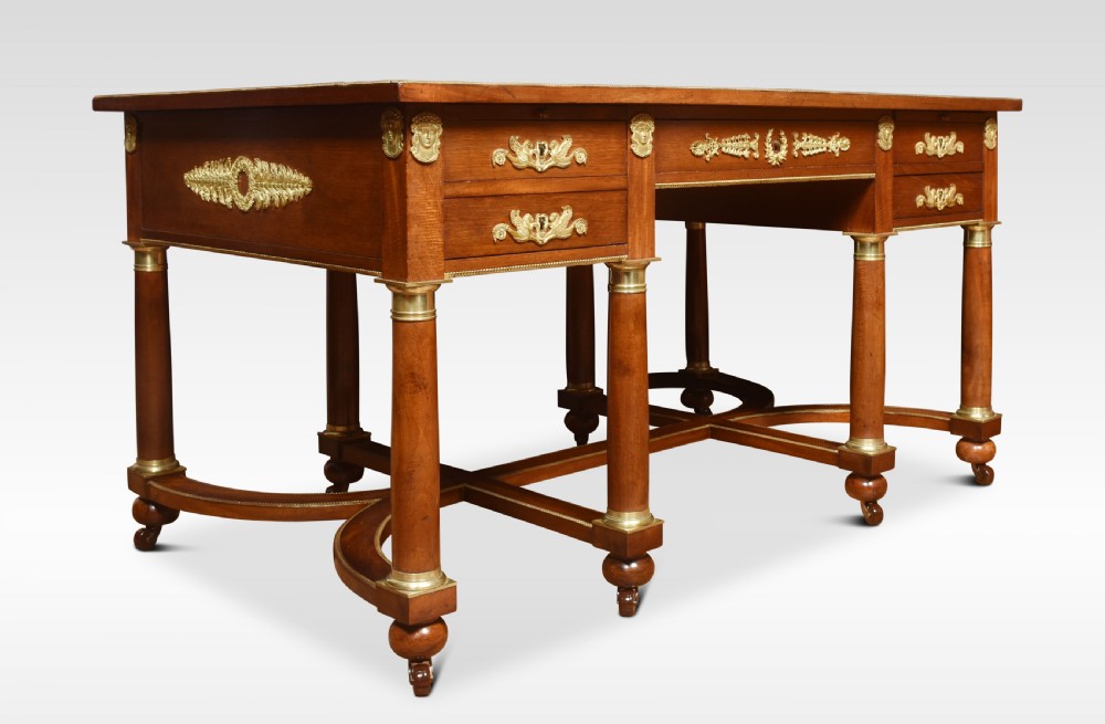 19th Century mahogany Empire style desk View IV