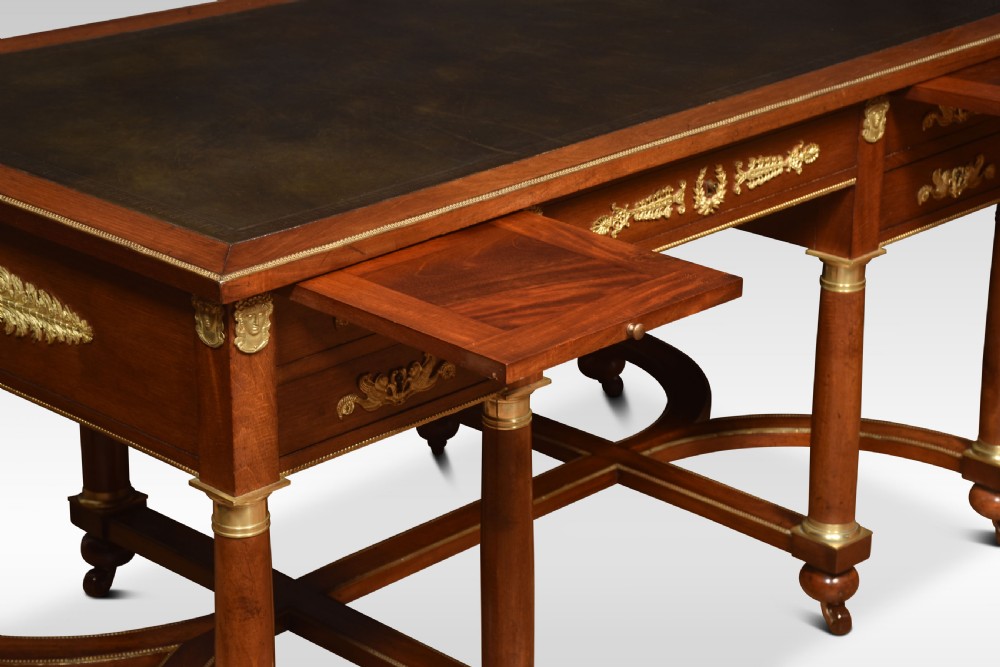 19th Century mahogany Empire style desk View V