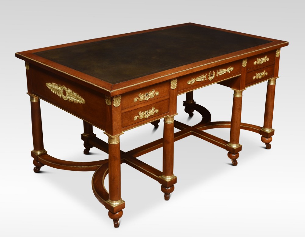 19th Century mahogany Empire style desk View VI
