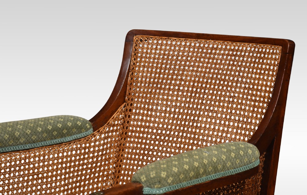 Regency mahogany bergere armchair View VI