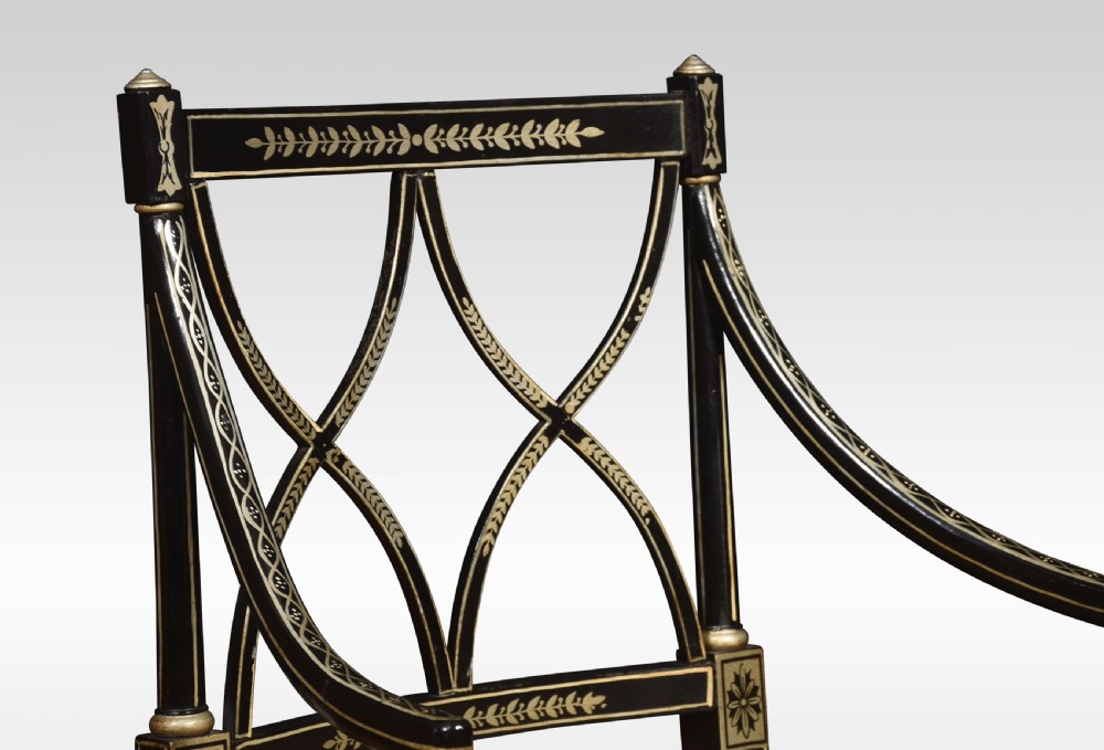 Pair of Regency style armchairs View II