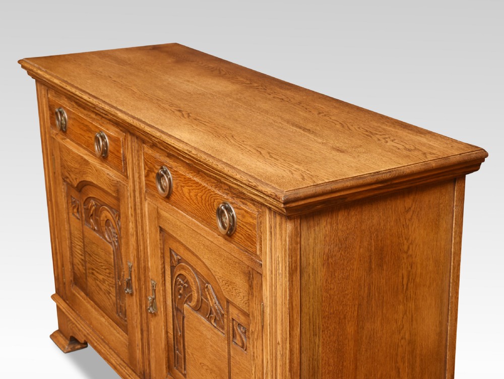 Art Nouveau oak sideboard View IV