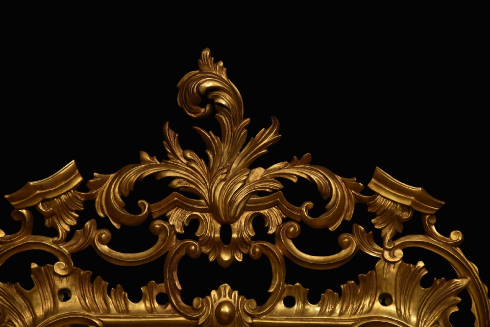 Pair of baroque style giltwood mirrors View II