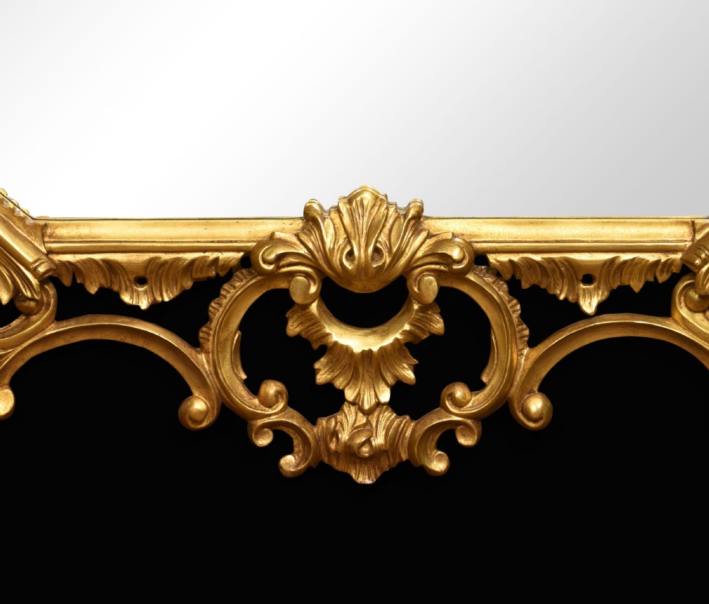 Pair of baroque style giltwood mirrors View V