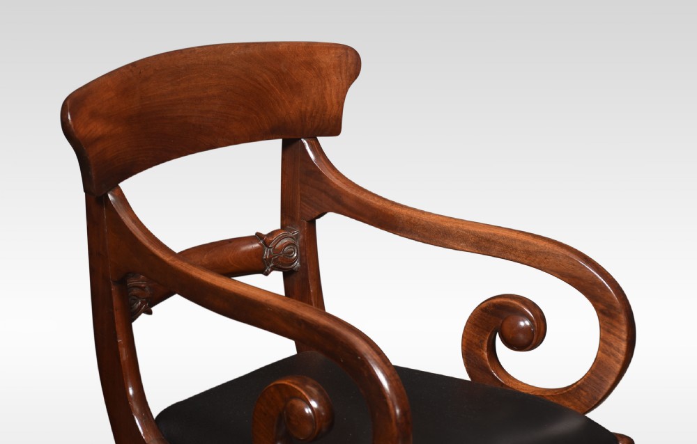 William IV mahogany Carver Armchair View II