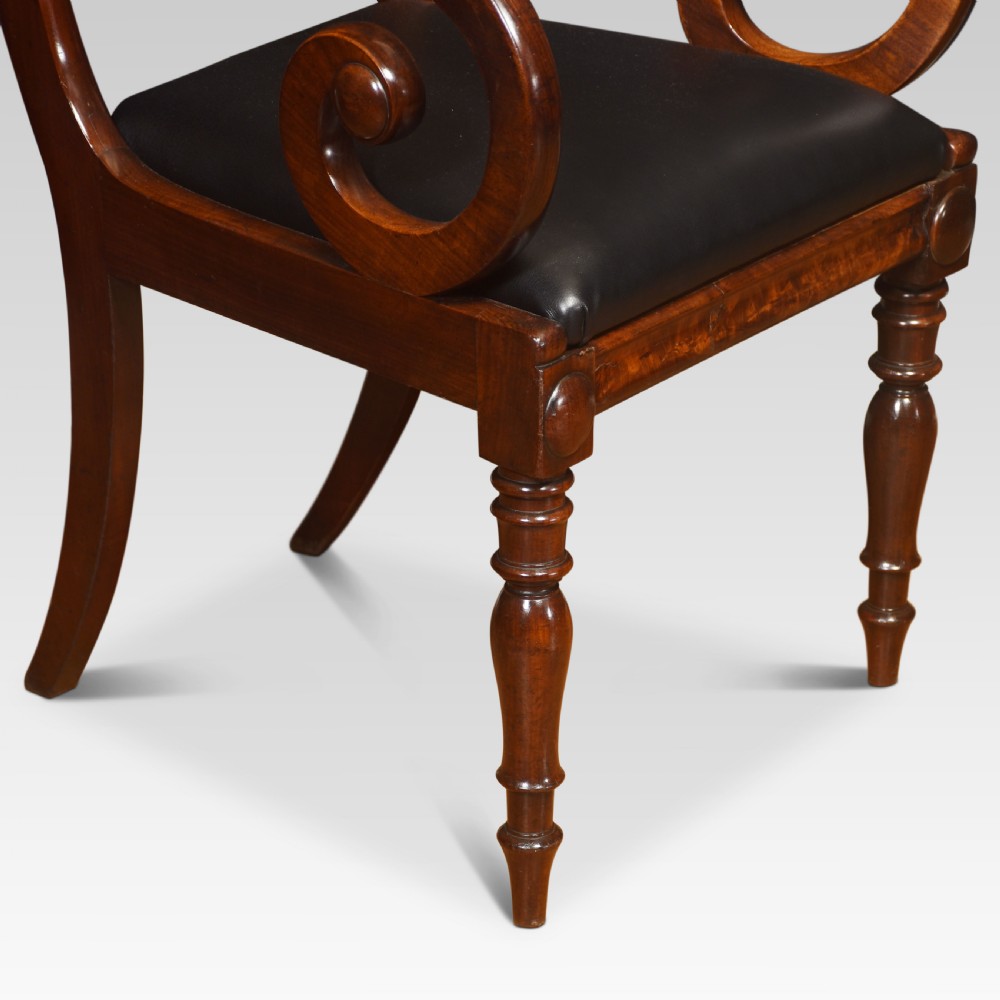 William IV mahogany Carver Armchair View III