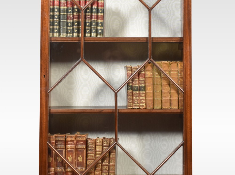 Chippendale revival mahogany display bookcase View VII