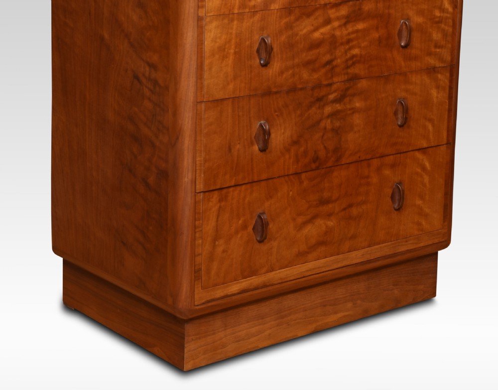 Arts & Crafts Cotswold School walnut Chests of Drawers View IV