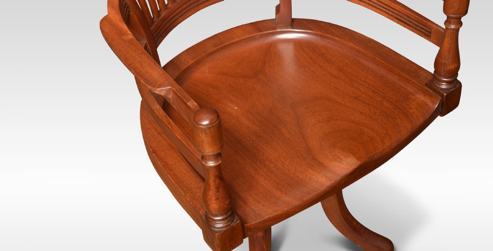 Aesthetic Movement office chair by E W Godwin View V