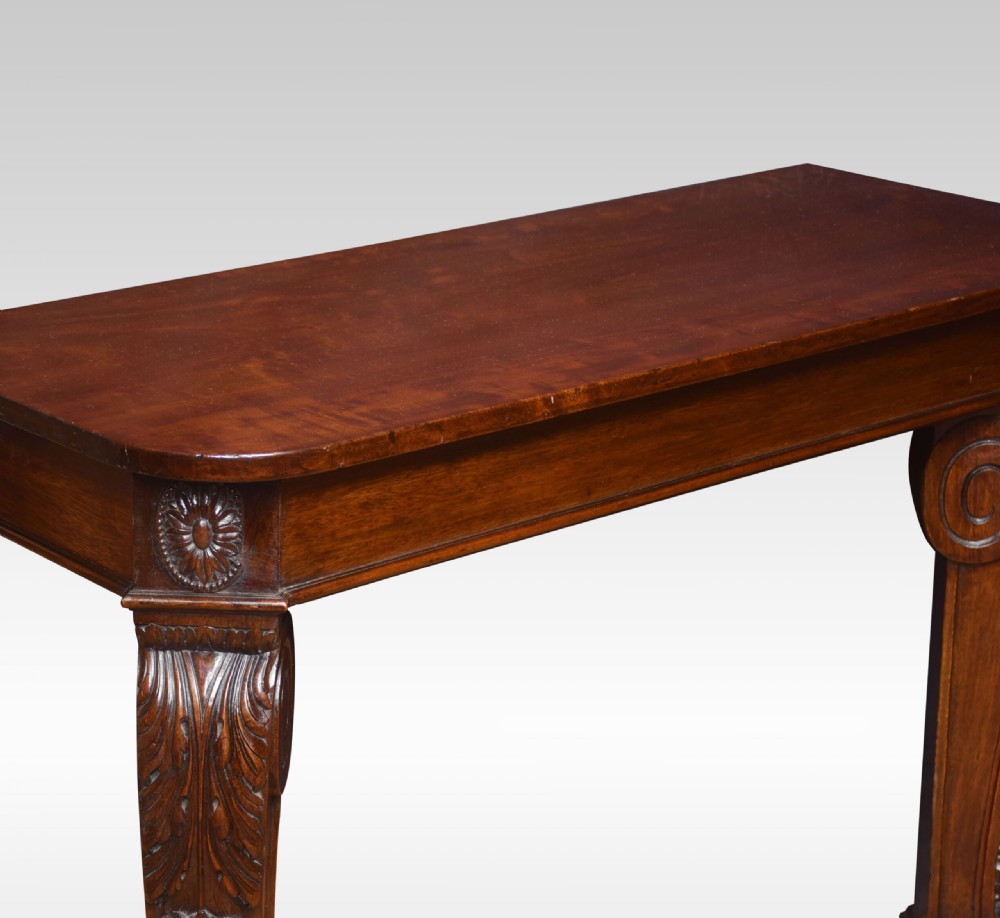 Pair of mahogany console tables View VI